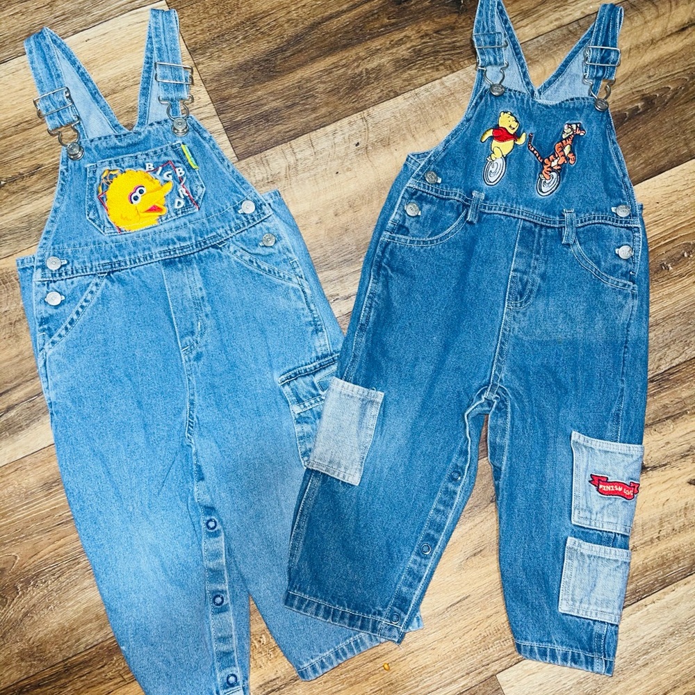Big Bird & Winnie the Pooh Overalls